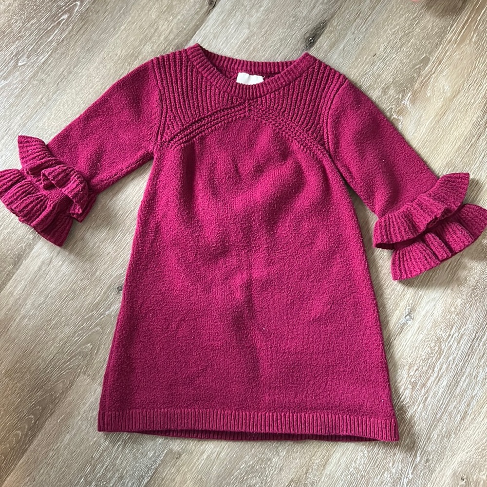 Genuine kids oshkosh fuschia color sweater dress